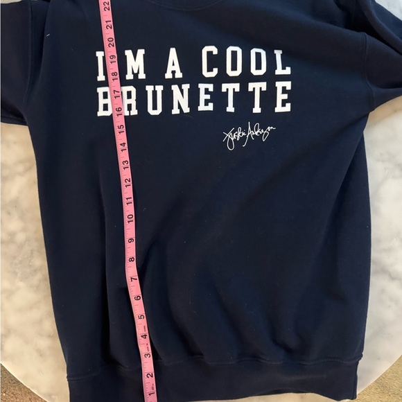 I’m a Cool Brunettee Blue Sweatshirt Adult Small by Dp Hue - Picture 6 of 6